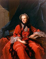 Marie Leszczynska, reine de France (1703-1768), représentée en 1748 en habit de ville, coiffée d’une marmotte de dentelle et lisant les évangiles par Jean-Marc NATTIER 